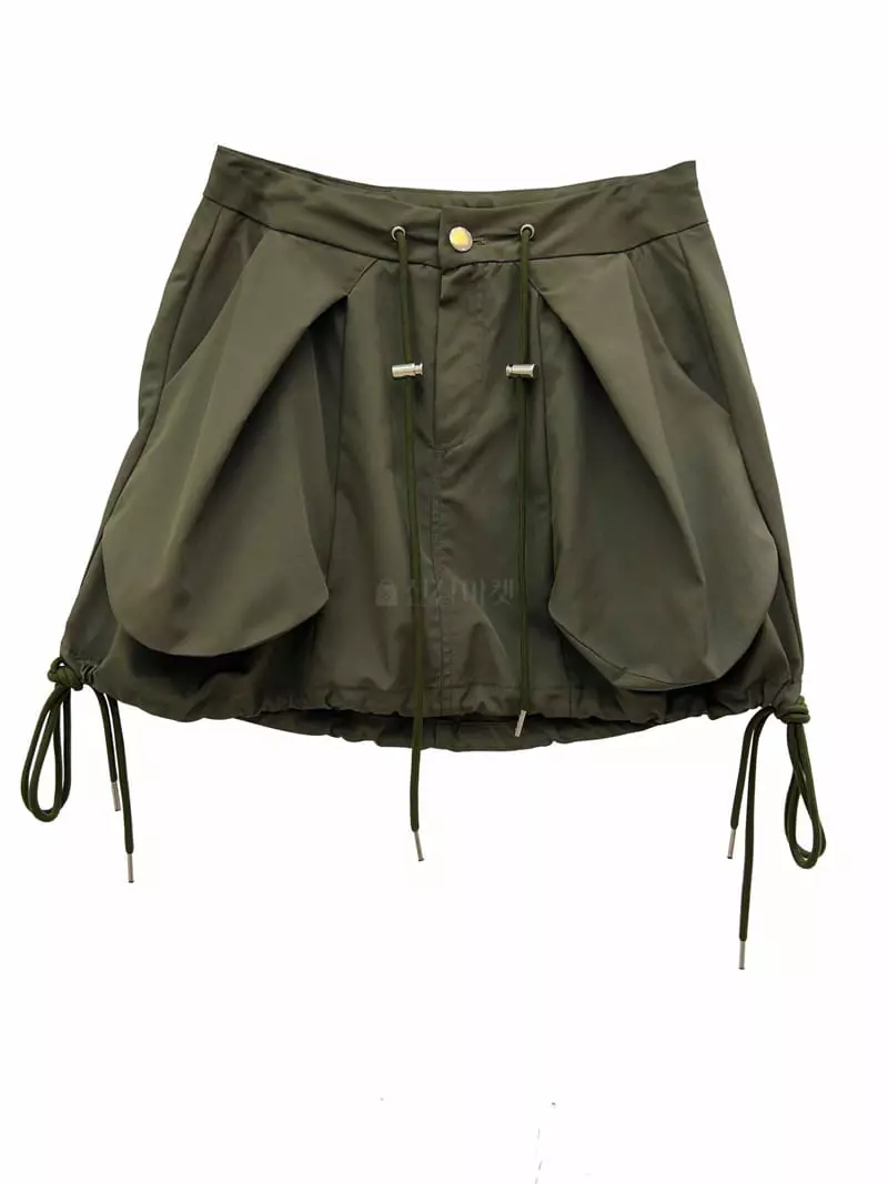 Inssense - Korean Women Fashion - #womensfashion - Out Pocket Skirt - 3