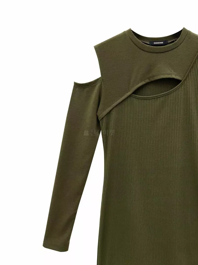 Inssense - Korean Women Fashion - #womensfashion - Rib Layered Mini One-piece - 3