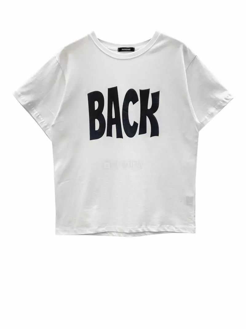 Inssense - Korean Women Fashion - #womensfashion - Lettering Tee - 2