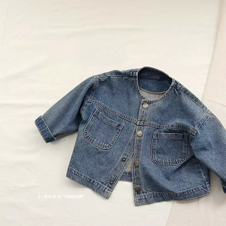 J-Room - Korean Children Fashion - #Kfashion4kids - Ddo Ddo Denim Jacket - 5