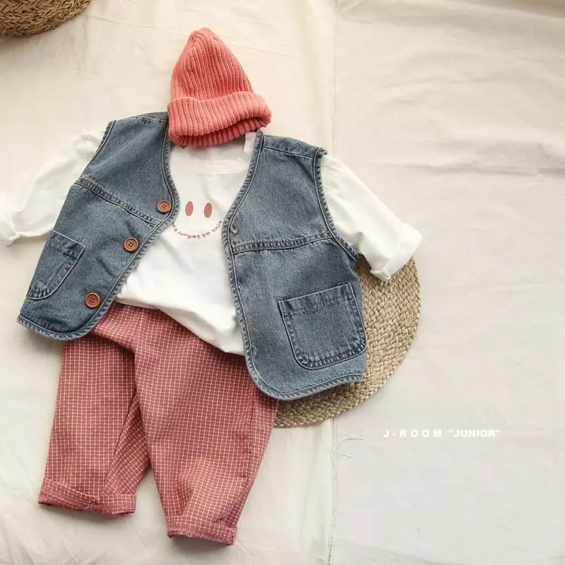 J-Room - Korean Children Fashion - #Kfashion4kids - Slir Dneim Vest - 8