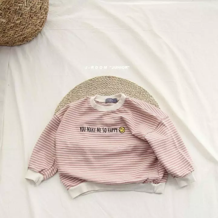 J-Room - Korean Children Fashion - #childofig - Happy Stripes Sweatshirt - 9