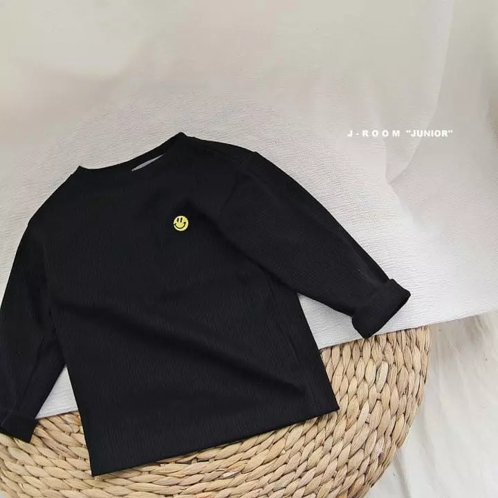 J-Room - Korean Children Fashion - #childrensboutique - Smile Embroidery Tee - 4