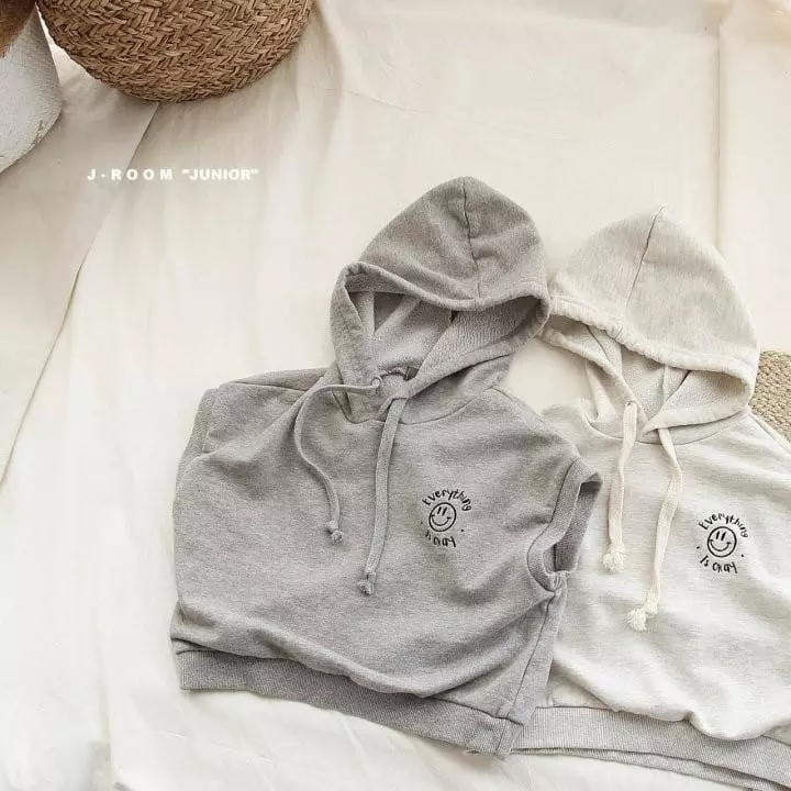 J-Room - Korean Children Fashion - #discoveringself - Drop Hoody Vest - 3