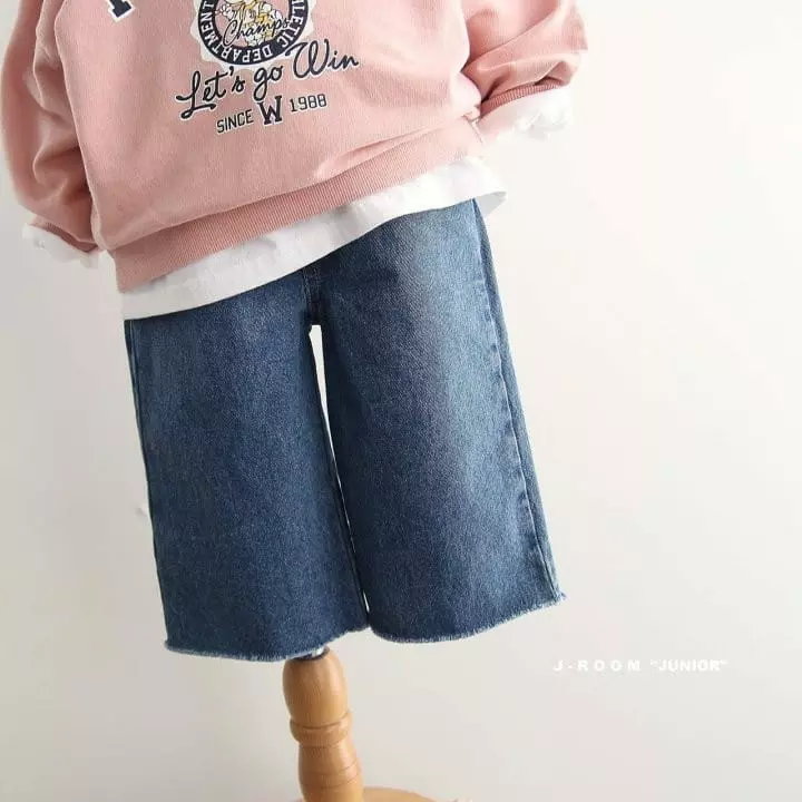 J-Room - Korean Children Fashion - #kidsshorts - Cutting Wide Jeasn