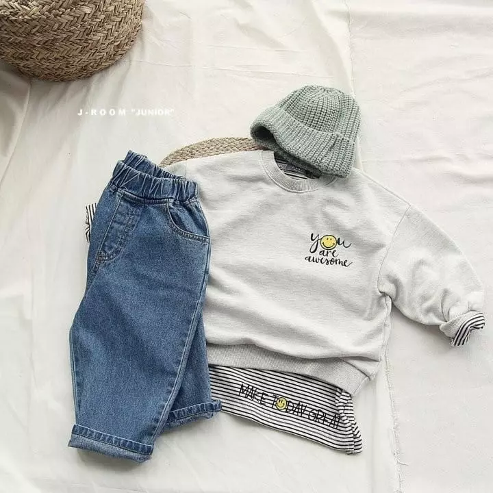 J-Room - Korean Children Fashion - #kidsshorts - Awesome Embroidery Sweatshirt - 3