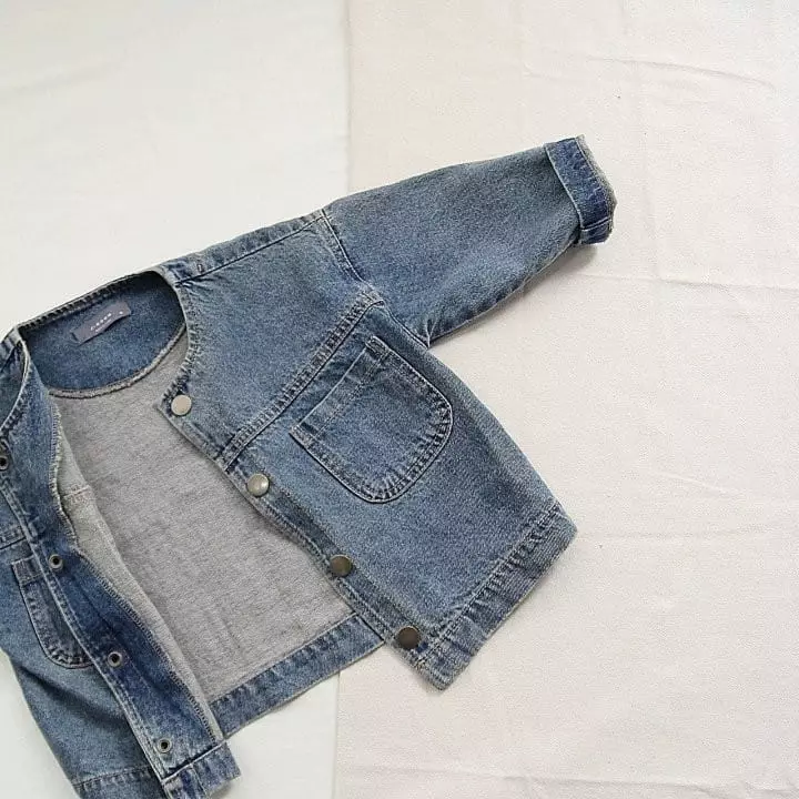 J-Room - Korean Children Fashion - #kidsstore - Ddo Ddo Denim Jacket - 4