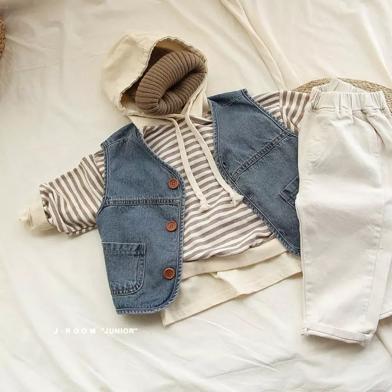 J-Room - Korean Children Fashion - #littlefashionista - Slir Dneim Vest - 9