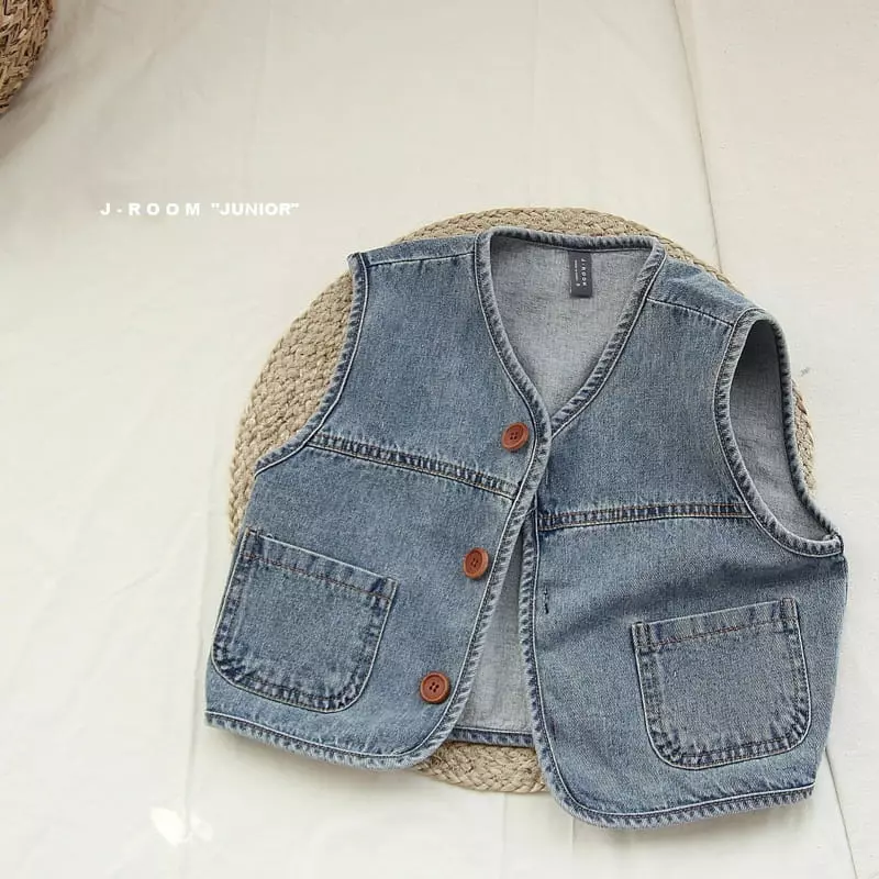 J-Room - Korean Children Fashion - #magicofchildhood - Slir Dneim Vest - 10