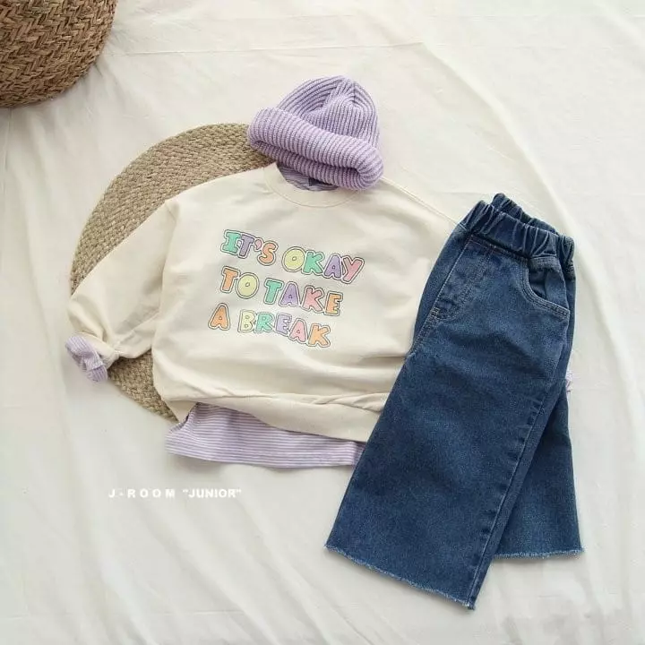 J-Room - Korean Children Fashion - #minifashionista - Cutting Wide Jeasn - 7