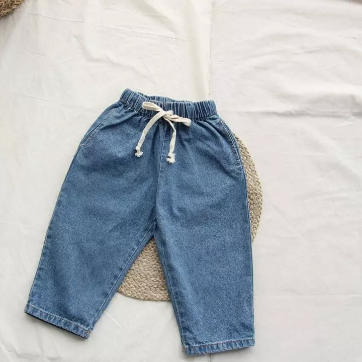 J-Room - Korean Children Fashion - #todddlerfashion - String Jeans - 9
