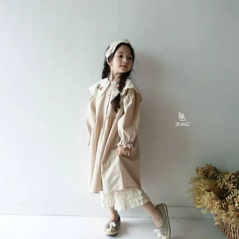 JM Snail - Korean Children Fashion - #Kfashion4kids - Embroidery One-piece - 12