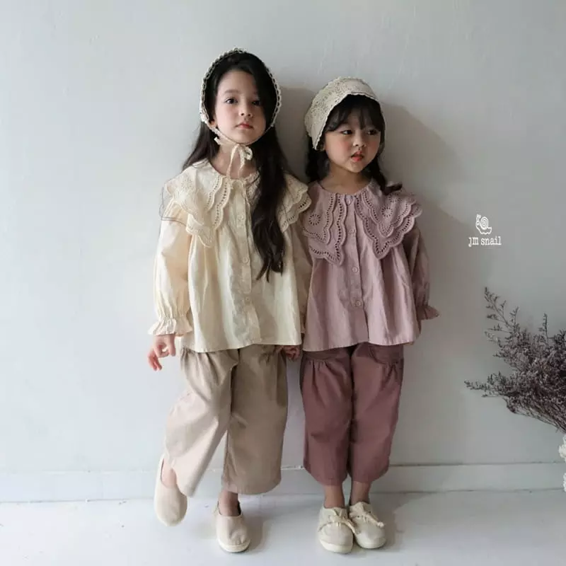 JM Snail - Korean Children Fashion - #childofig - Sweet Double Collar Blouse - 5