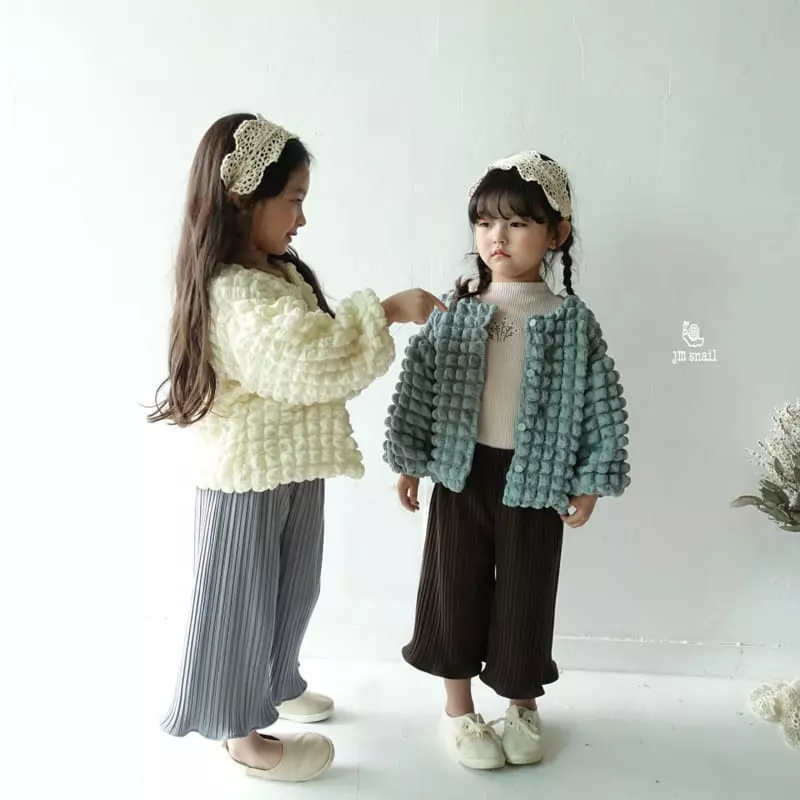 JM Snail - Korean Children Fashion - #childrensboutique - Embo Cardigan
