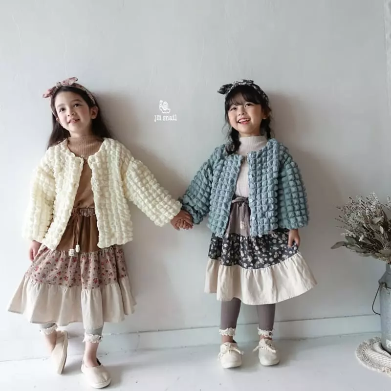 JM Snail - Korean Children Fashion - #designkidswear - Cuty Denim Shirring Jacket - 9
