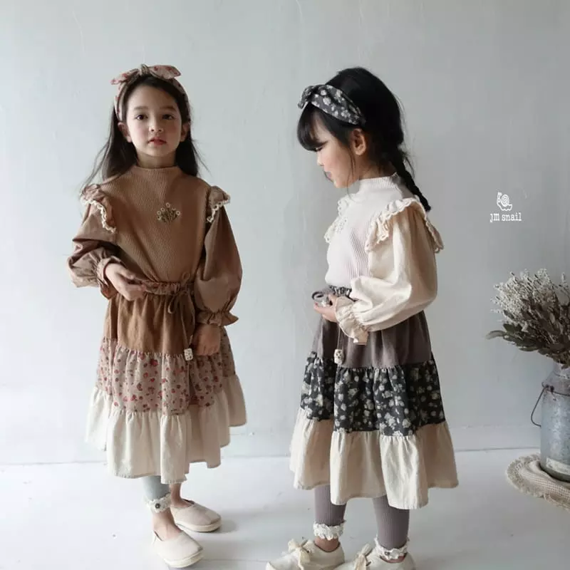 JM Snail - Korean Children Fashion - #designkidswear - Flower Color Skirt - 8