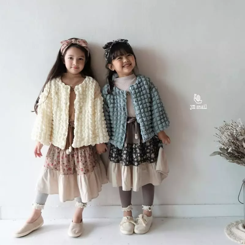 JM Snail - Korean Children Fashion - #discoveringself - Cuty Denim Shirring Jacket - 10