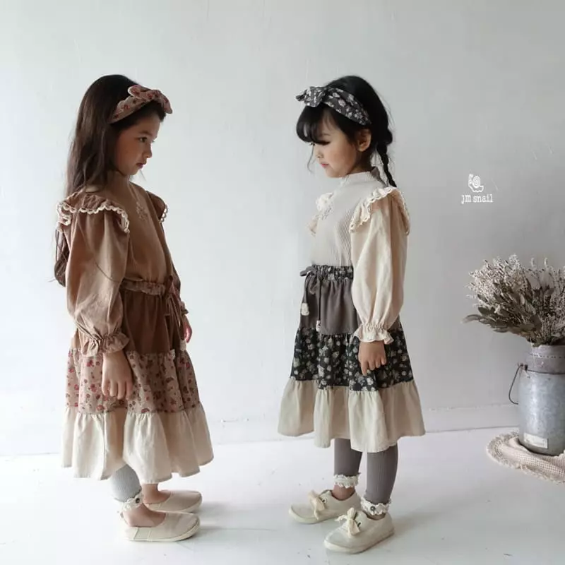 JM Snail - Korean Children Fashion - #discoveringself - Flower Color Skirt - 9