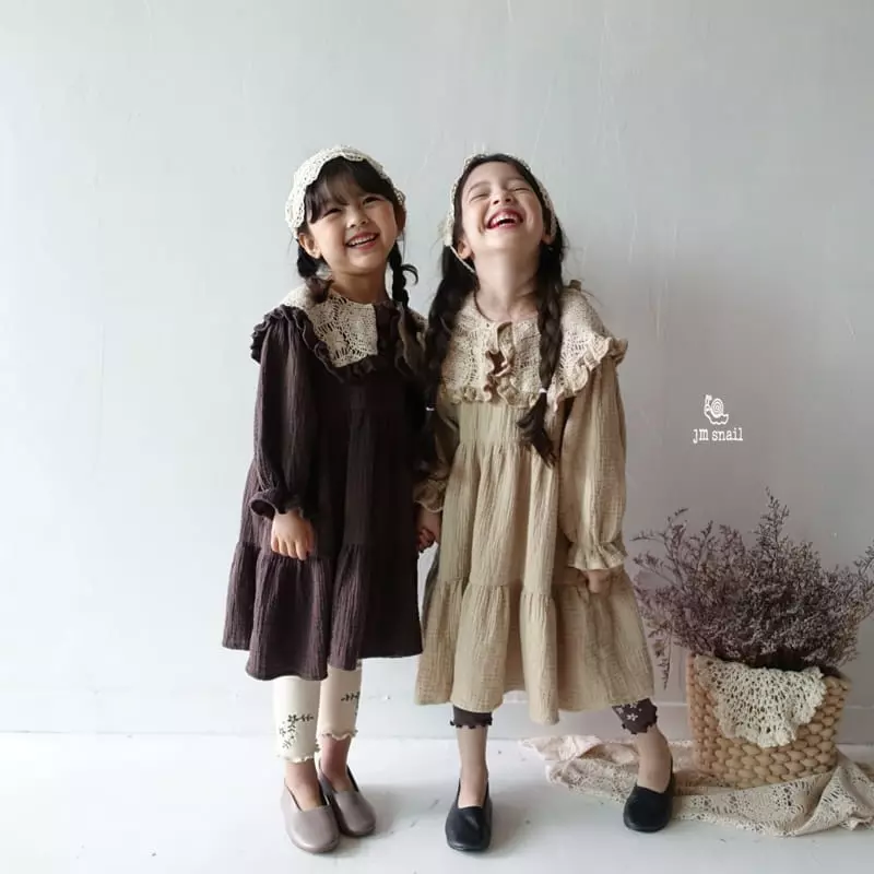 JM Snail - Korean Children Fashion - #discoveringself - Yoru Collar One-piece