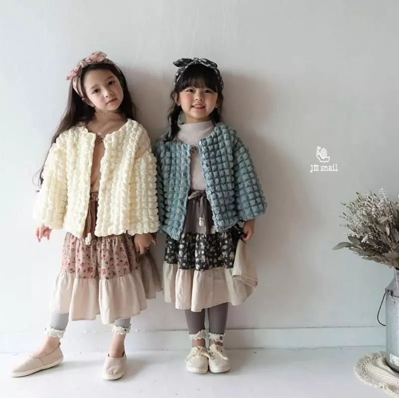 JM Snail - Korean Children Fashion - #fashionkids - Cuty Denim Shirring Jacket - 11