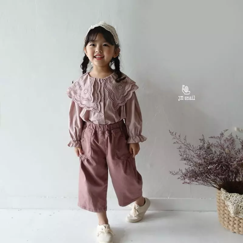 JM Snail - Korean Children Fashion - #kidsstore - Sweet Double Collar Blouse - 11