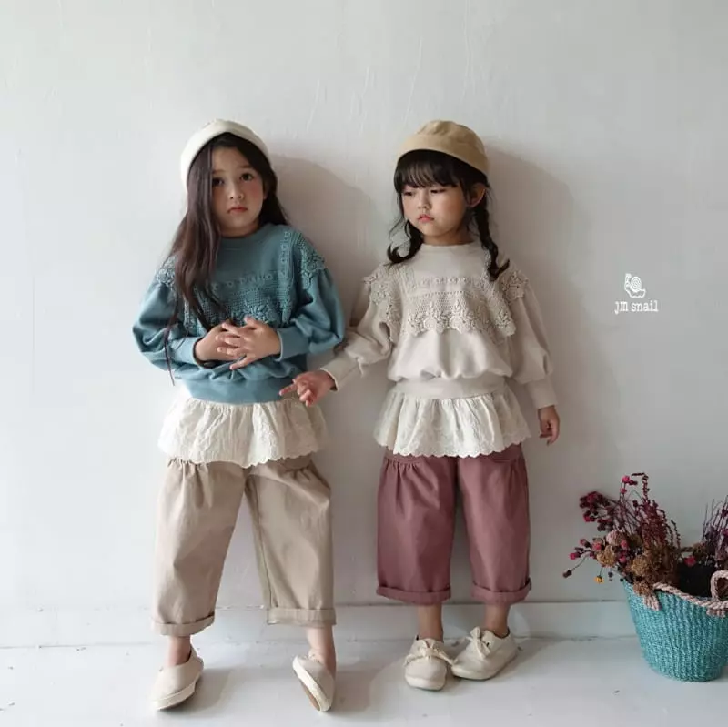 JM Snail - Korean Children Fashion - #kidsstore - Inner Lace Sleeveless