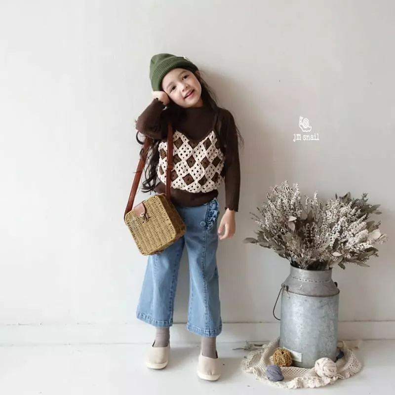 JM Snail - Korean Children Fashion - #kidzfashiontrend - Span fRill Semi Wide Pants - 12
