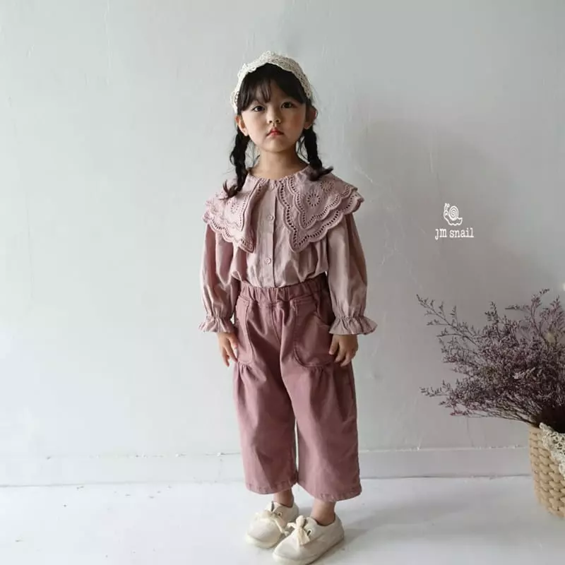 JM Snail - Korean Children Fashion - #kidzfashiontrend - Sweet Double Collar Blouse - 12