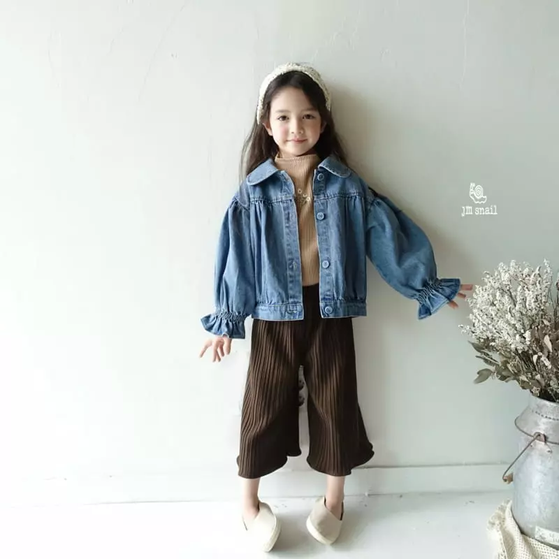JM Snail - Korean Children Fashion - #kidzfashiontrend - Flower Embroidery Tee - 9