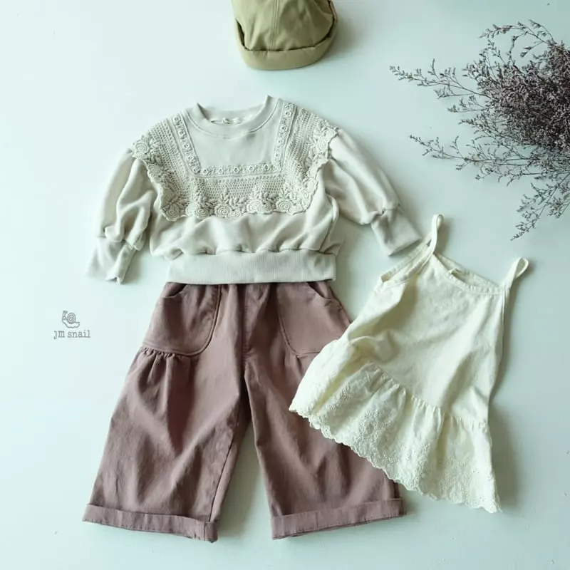 JM Snail - Korean Children Fashion - #stylishchildhood - Inner Lace Sleeveless - 10