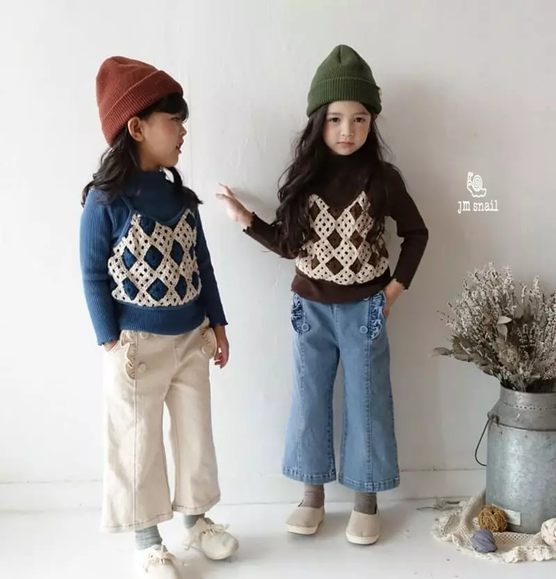 JM Snail - Korean Children Fashion - #todddlerfashion - Quilting Vest Tee