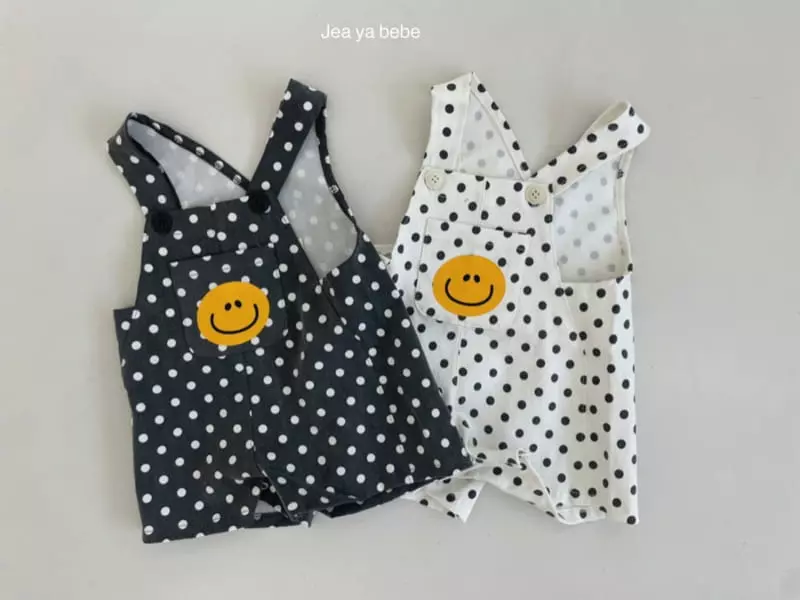 Jeaya & Mymi - Korean Baby Fashion - #babyclothing - Dot Dungarees Bodysuit