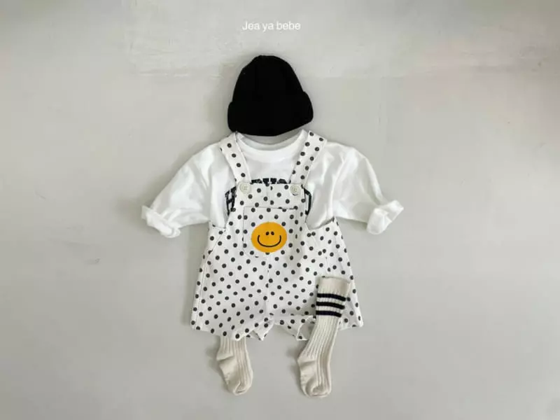 Jeaya & Mymi - Korean Baby Fashion - #babyfashion - Dot Dungarees Bodysuit - 2