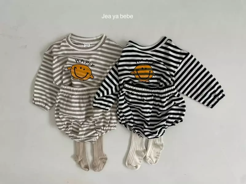 Jeaya & Mymi - Korean Baby Fashion - #babygirlfashion - Happy Top Bottom Set - 2