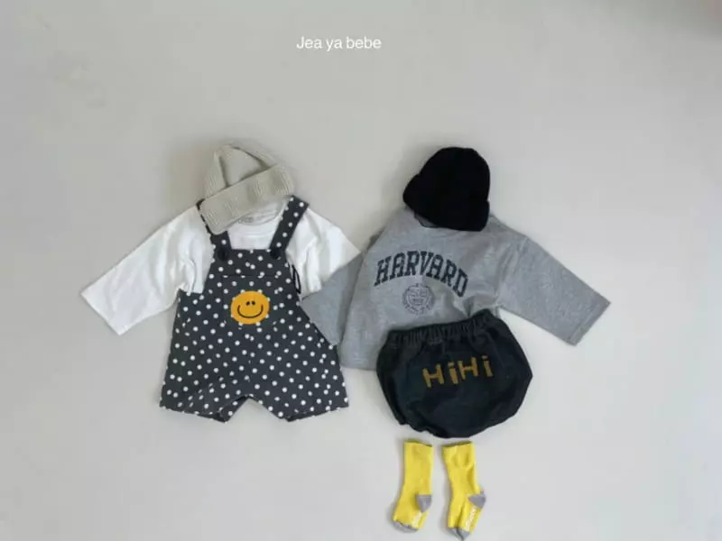 Jeaya & Mymi - Korean Baby Fashion - #babyoninstagram - Dot Dungarees Bodysuit - 6