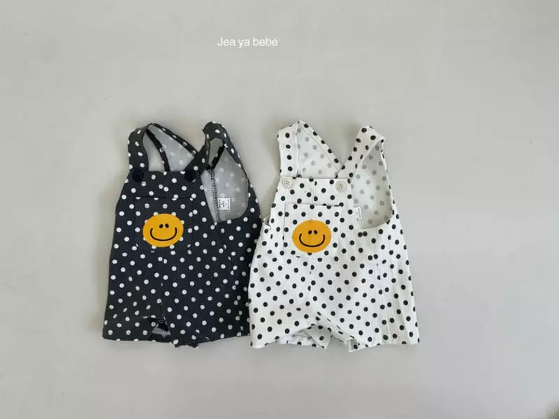 Jeaya & Mymi - Korean Baby Fashion - #babyootd - Dot Dungarees Bodysuit - 7