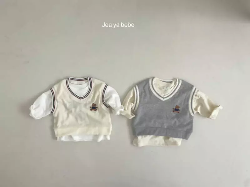 Jeaya & Mymi - Korean Baby Fashion - #babyoutfit - V Neck Yoggo Vest - 12