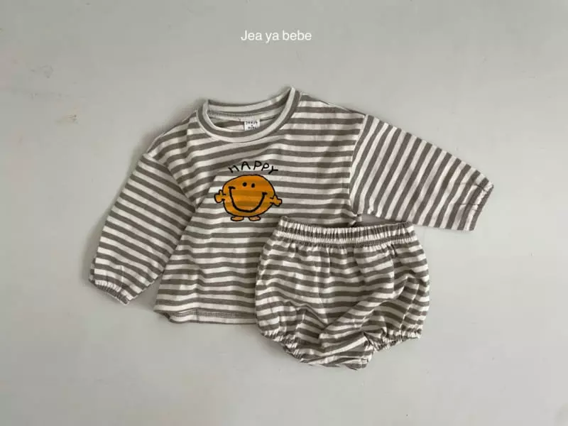 Jeaya & Mymi - Korean Baby Fashion - #babyoutfit - Happy Top Bottom Set - 6
