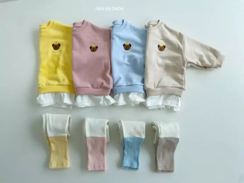 Jeaya & Mymi - Korean Children Fashion - #childofig - Cutty Top Bottom Set - 2