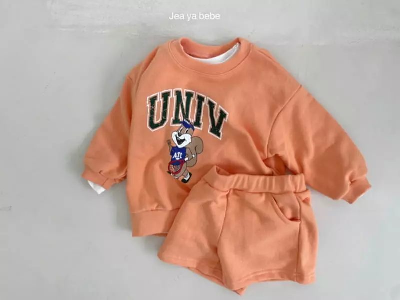 Jeaya & Mymi - Korean Children Fashion - #littlefashionista - Squirrel Top Bottom Set - 2
