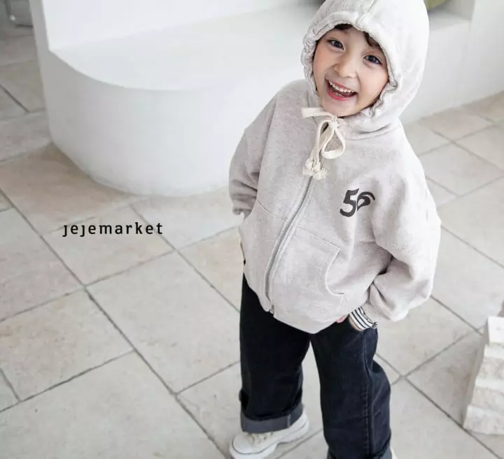 Jeje Market - Korean Children Fashion - #childofig - Nember Hoody Zip-up - 2