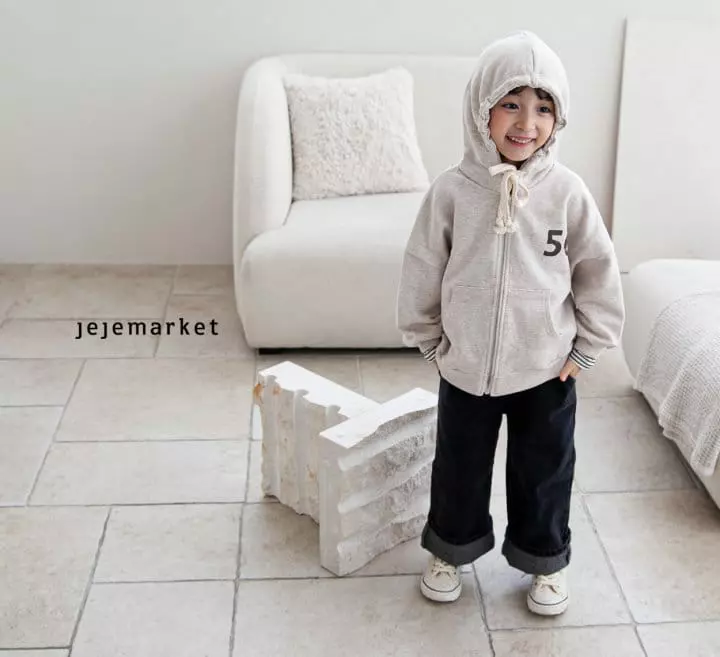 Jeje Market - Korean Children Fashion - #childofig - Nember Hoody Zip-up - 3