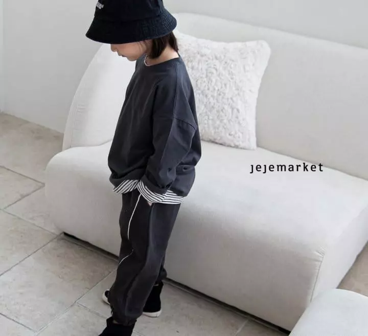 Jeje Market - Korean Children Fashion - #childrensboutique - Latte Slit Tee - 4