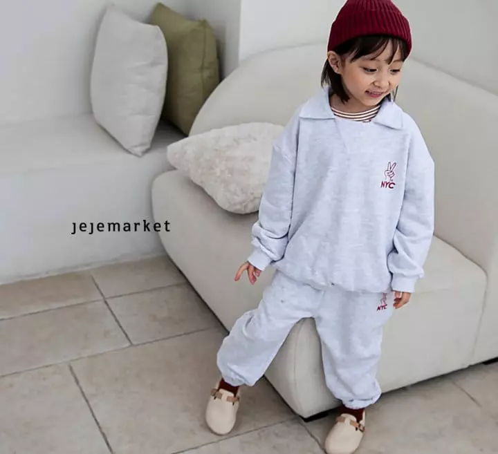 Jeje Market - Korean Children Fashion - #designkidswear - New York Sweatshirt Set - 7