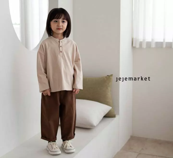 Jeje Market - Korean Children Fashion - #discoveringself - Herny Neck Tee - 9
