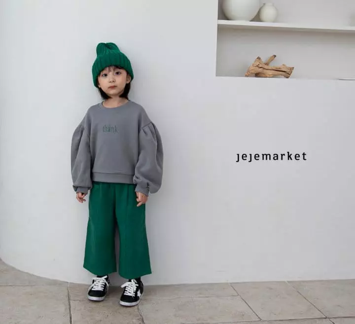 Jeje Market - Korean Children Fashion - #kidsshorts - Puff Sweatshirt - 2