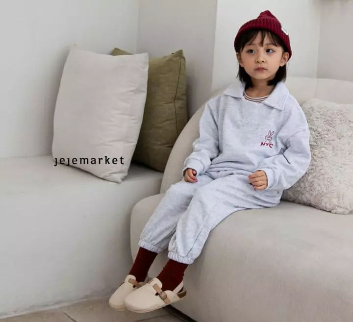 Jeje Market - Korean Children Fashion - #kidsshorts - New York Sweatshirt Set - 10