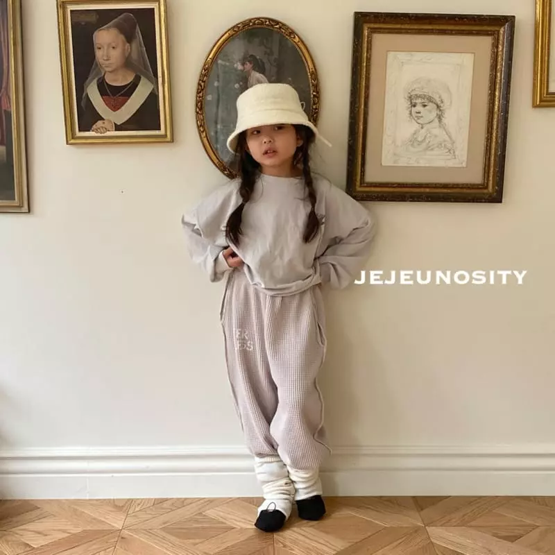 Jejeunosity - Korean Children Fashion - #kidzfashiontrend - Manu Waffle Pants - 5