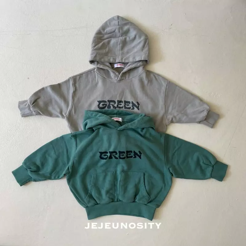 Jejeunosity - Korean Children Fashion - #littlefashionista - Green Hoody