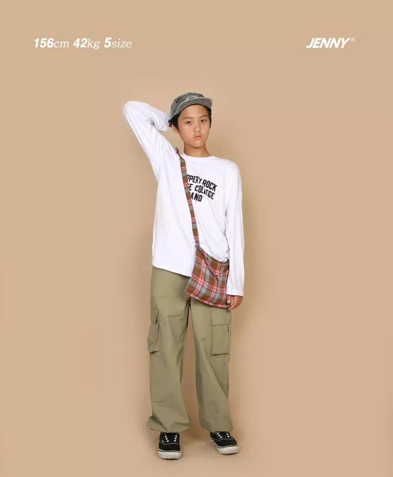 Jenny Basic - Korean Junior Fashion - #Kfashion4kids - Check Messenger Bag - 5